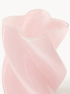 Jarrón de vidrio artesanal Marshmallow, 20 cm