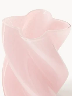 Jarrón de vidrio artesanal Marshmallow, 20 cm
