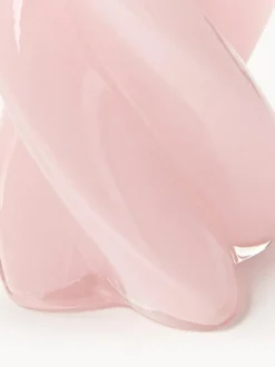 Jarrón de vidrio artesanal Marshmallow, 20 cm
