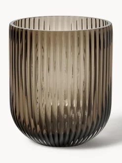 Jarrón de vidrio Simple Stripe, 14 cm
