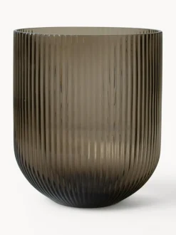 Jarrón de vidrio Simple Stripe, 22 cm
