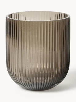 Jarrón de vidrio Simple Stripe, 18 cm