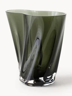 Jarrón de vidrio soplado Aer, 19 cm