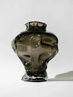 Jarrón de vidrio soplado Ammonit, 30 cm