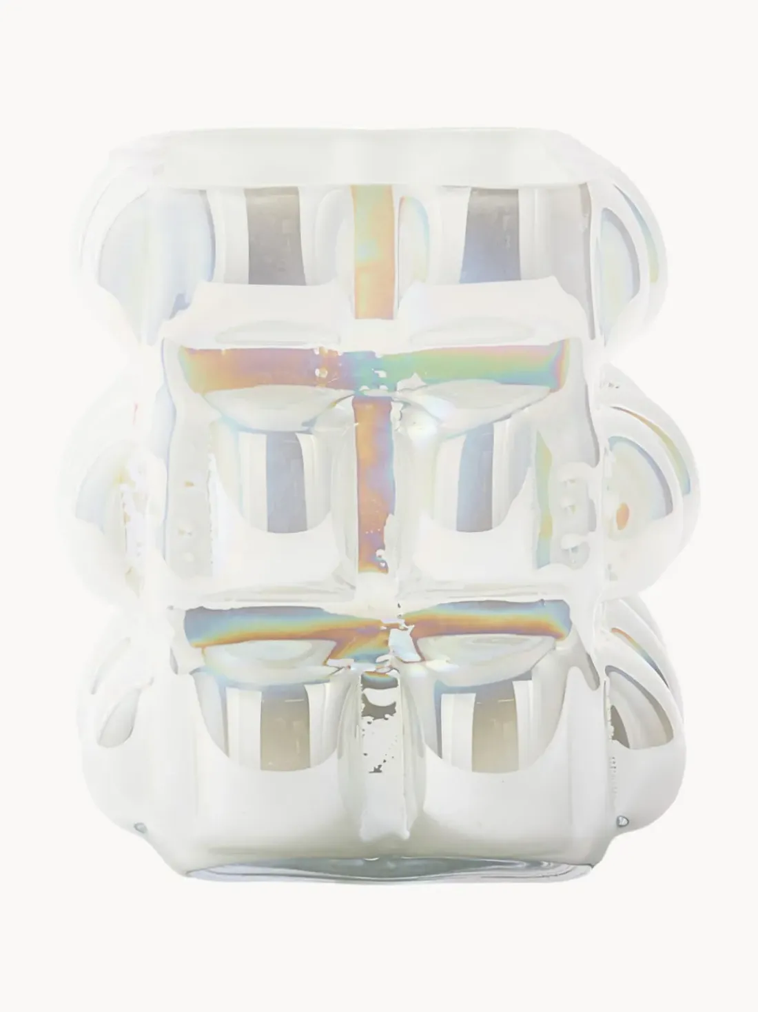 Jarrón de vidrio soplado Bubble, 18 cm