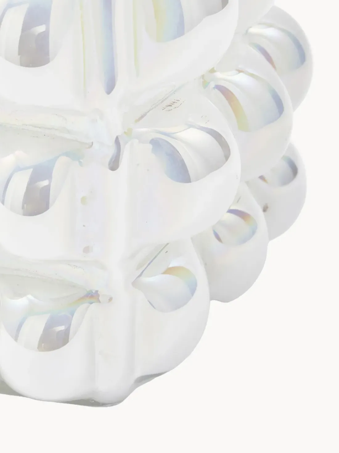 Jarrón de vidrio soplado Bubble, 18 cm