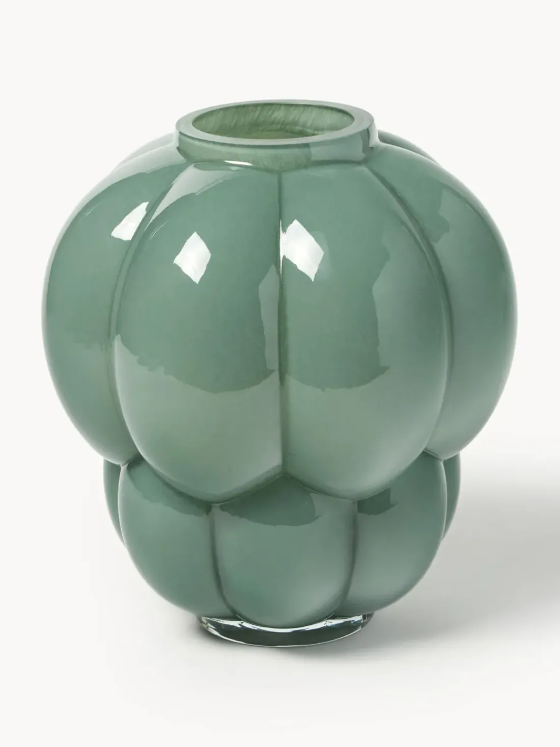 Jarrón de vidrio soplado Uva, 28 cm