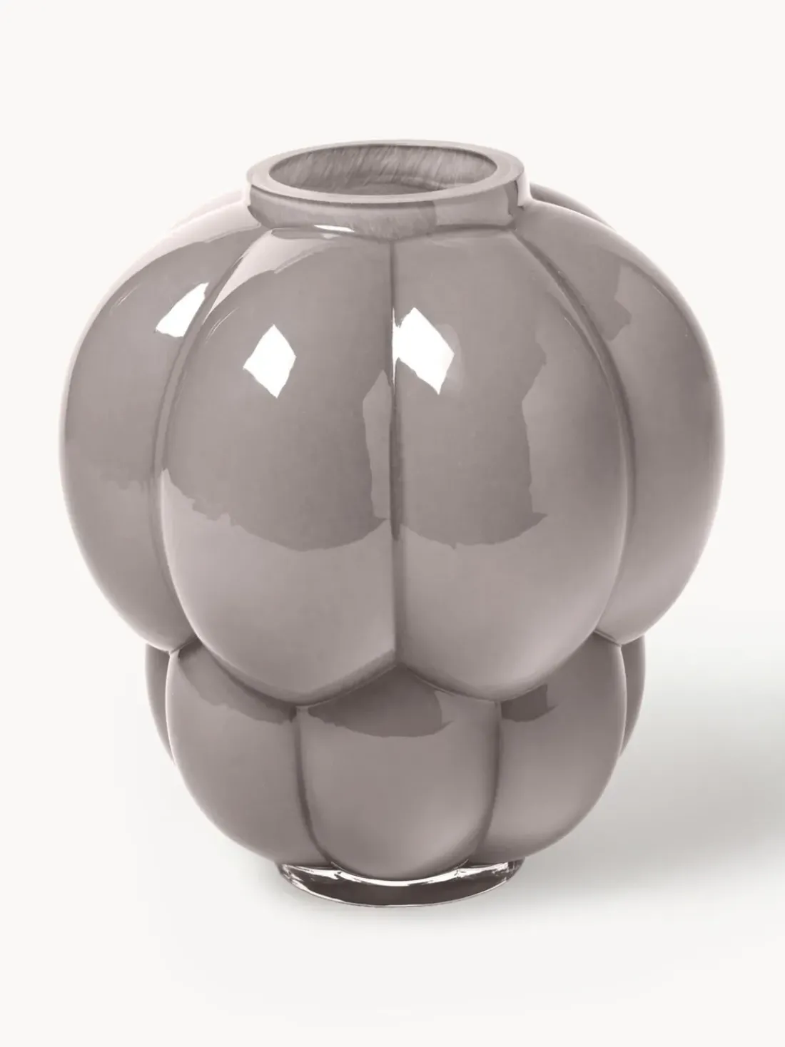 Jarrón de vidrio soplado Uva, 28 cm