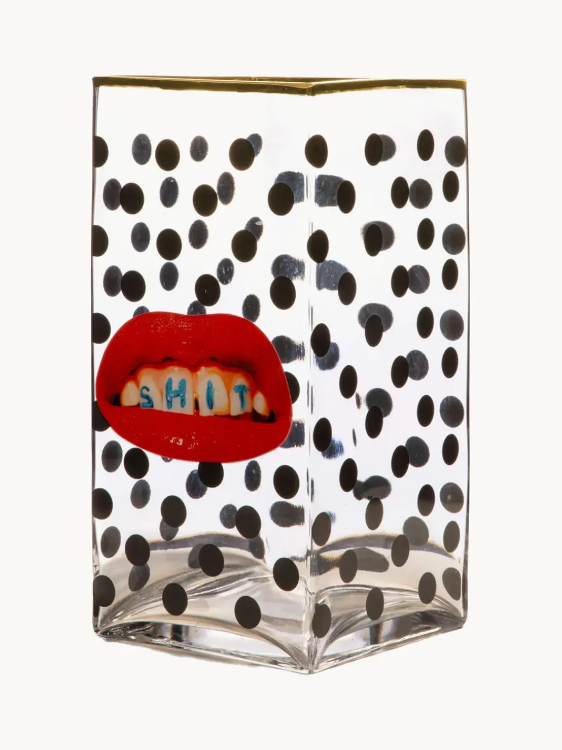 Jarrón de vidrio Toiletpaper, 30 cm