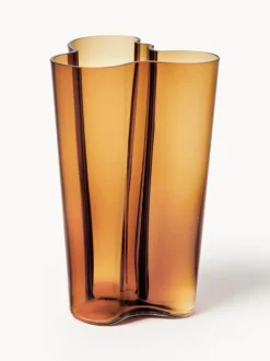 Jarrón soplado artesanalmente Alvar Aalto, 25 cm