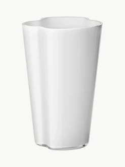 Jarrón soplado artesanalmente Alvar Aalto, 22 cm