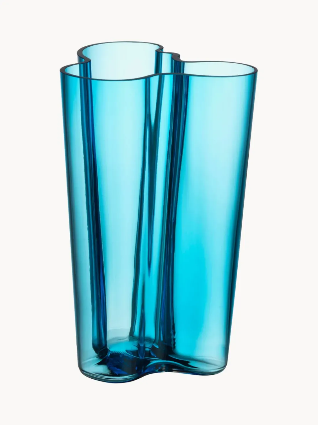 Jarrón soplado artesanalmente Alvar Aalto, 25 cm