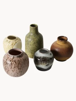 Jarrones artesanales 70's, 4 uds.