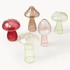 Jarrones de vidrio Mushroom, 5 uds.
