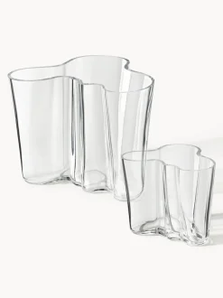 Jarrones soplados artesanalmente Alvar Aalto, 2 uds.
