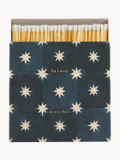 Lata de fósforos de diseño Matchbox Navy Star Tile