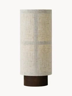 Lámpara de mesa artesanal de lino regulable Hashira, portátil