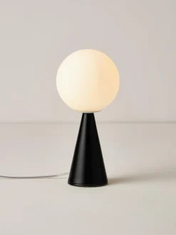 Lámpara de mesa artesanal pequeña Bilia Mini