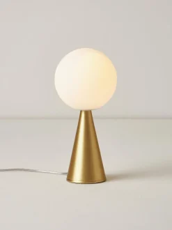 Lámpara de mesa artesanal pequeña Bilia Mini