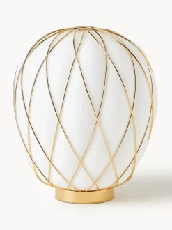 Lámpara de mesa artesanal Pinecone