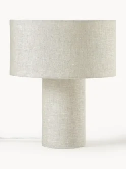 Lámpara de mesa de lino Ron