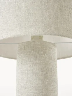 Lámpara de mesa de lino Ron