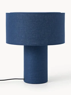 Lámpara de mesa de lino Ron