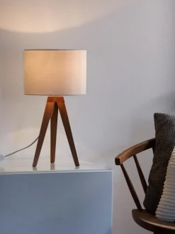 Lámpara de mesa de madera Kullen