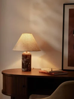Lámpara de mesa de mármol Gia
