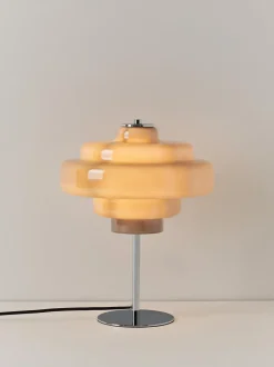 Lámpara de mesa de vidrio Millie