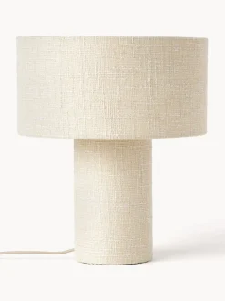 Lámpara de mesa en tejido bouclé Ron