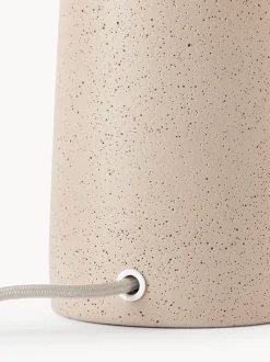 Lámpara de mesa grande con base de cemento Kaya