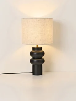Lámpara de mesa grande de cerámica Christine