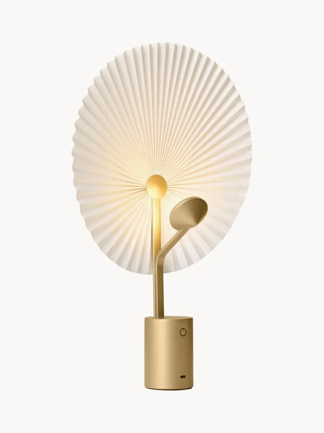 Lámpara de mesa grande LED regulable Liris, portátil