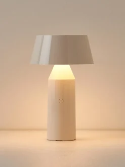 Lámpara de mesa LED Bicoca, con pantalla ajustable regulable, pórtatil