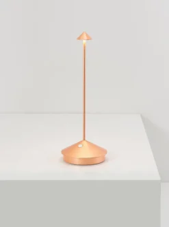 Lámpara de mesa LED móvil pequeña Pina, regulable