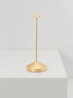 Lámpara de mesa LED móvil pequeña Pina, regulable