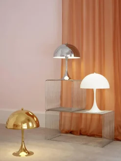 Lámpara de mesa LED Panthella de diseño Verner Panton, 44 cm
