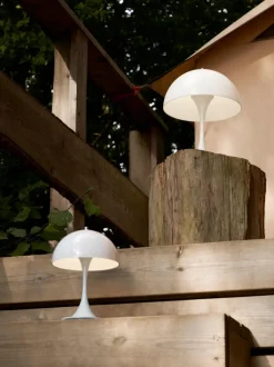 Lámpara de mesa LED Panthella de diseño Verner Panton, 34 cm