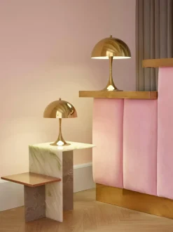 Lámpara de mesa LED Panthella, de diseño Verner Panton