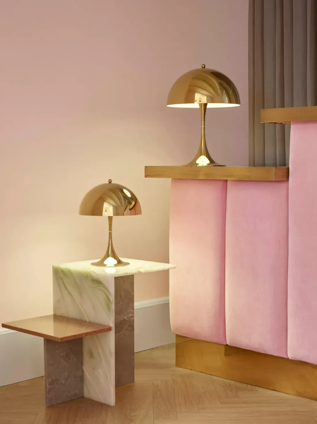 Lámpara de mesa LED Panthella, de diseño Verner Panton