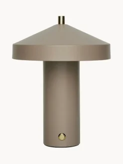 Lámpara de mesa LED pequeña regulable Hatto, portátil