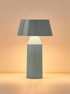 Lámpara de mesa LED regulable Bicoca, portátil, con pantalla ajustable