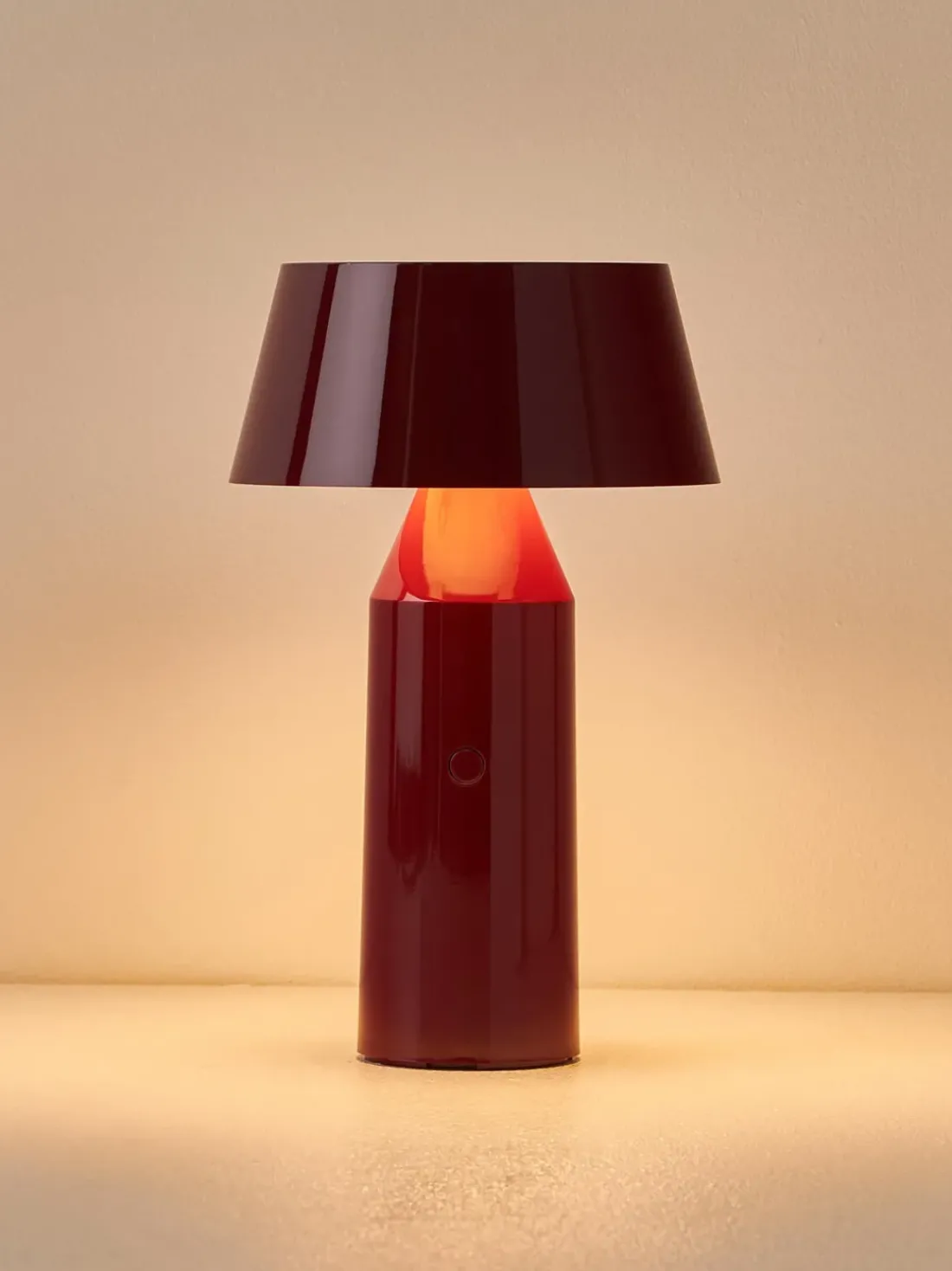 Lámpara de mesa LED regulable con pantalla ajustable Bicoca, pórtatil