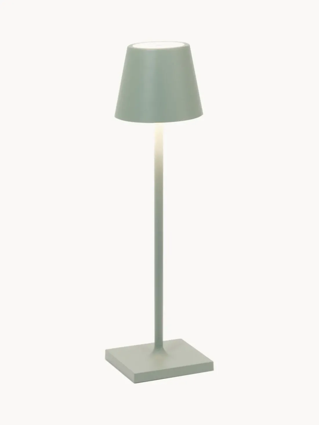 Lámpara de mesa LED regulable Poldina, portátil