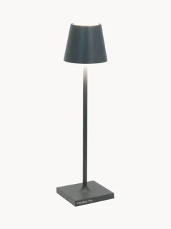 Lámpara de mesa LED regulable Poldina, portátil