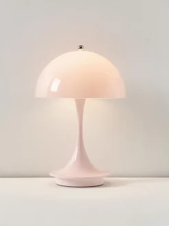 Lámpara de mesa LED regulable Panthella de diseño Verner Panton, 24 cm, portátil