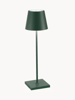 Lámpara de mesa LED regulable Poldina, portátil