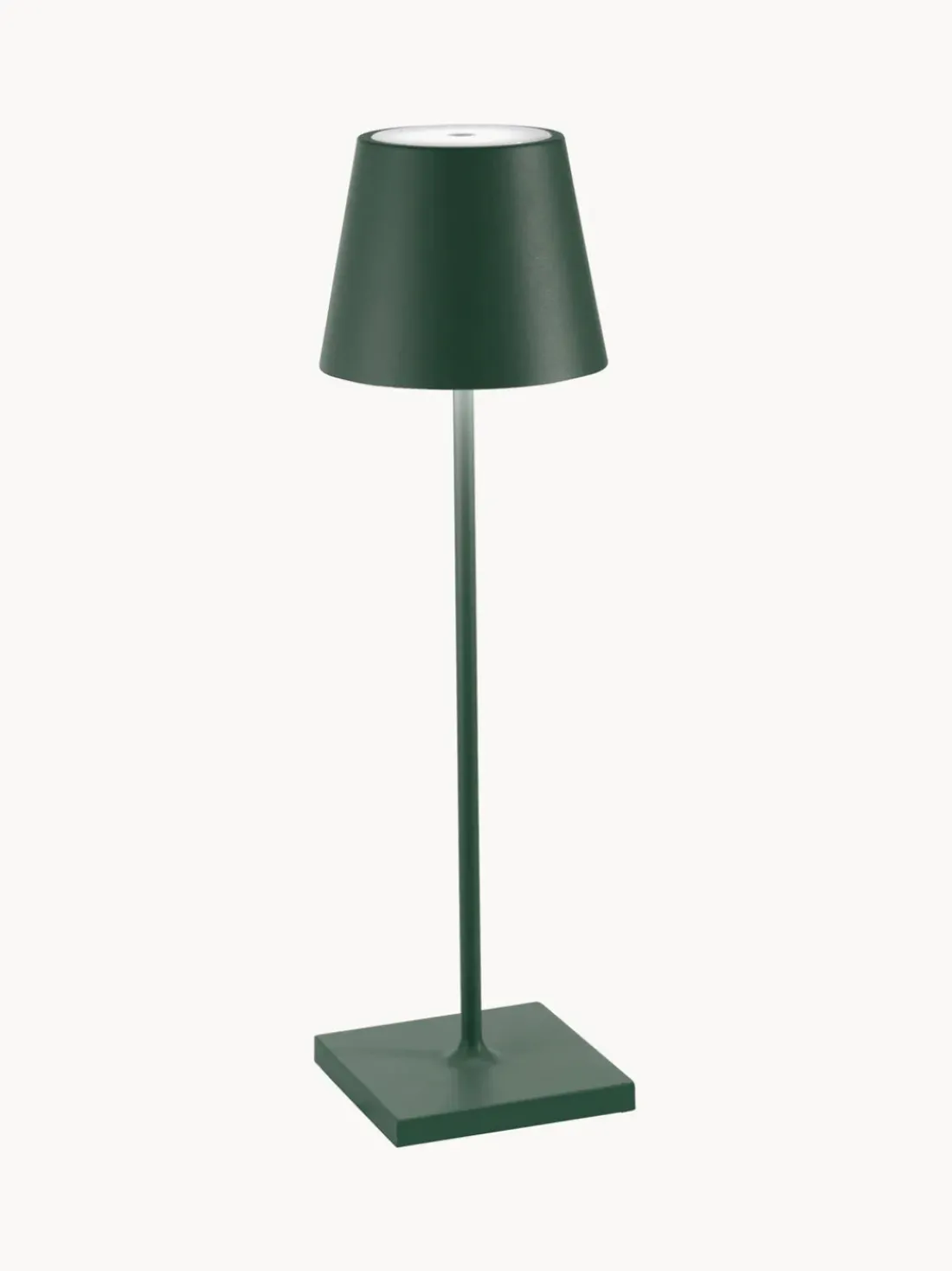 Lámpara de mesa LED regulable Poldina, portátil