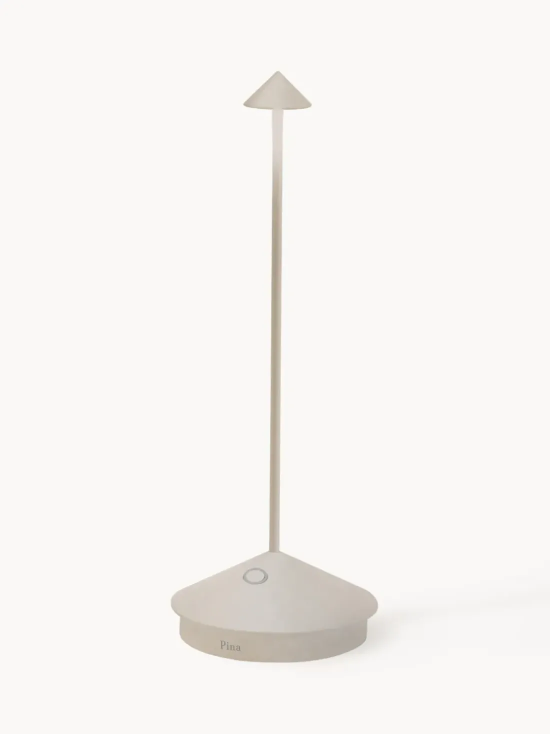 Lámpara de mesa LED regulable pequeña Pina Pro, portátil